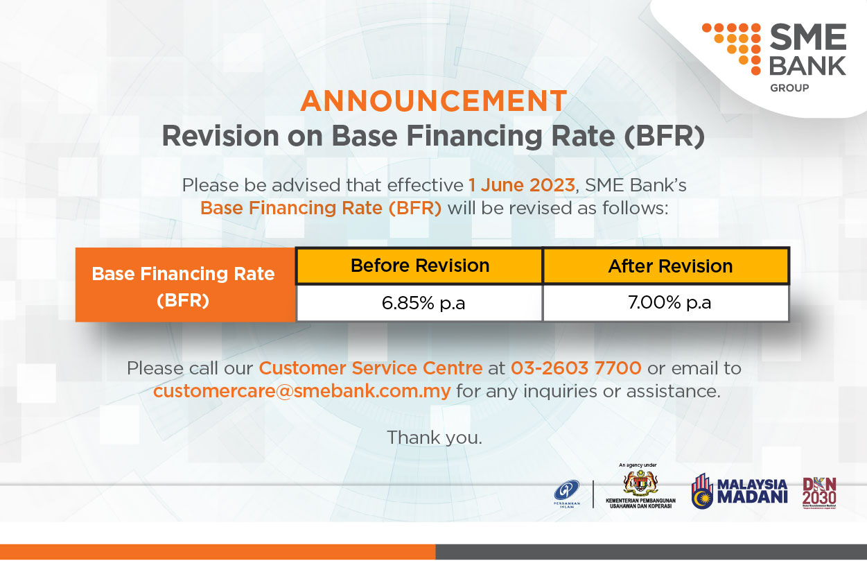 Base Financing Rate (BFR)