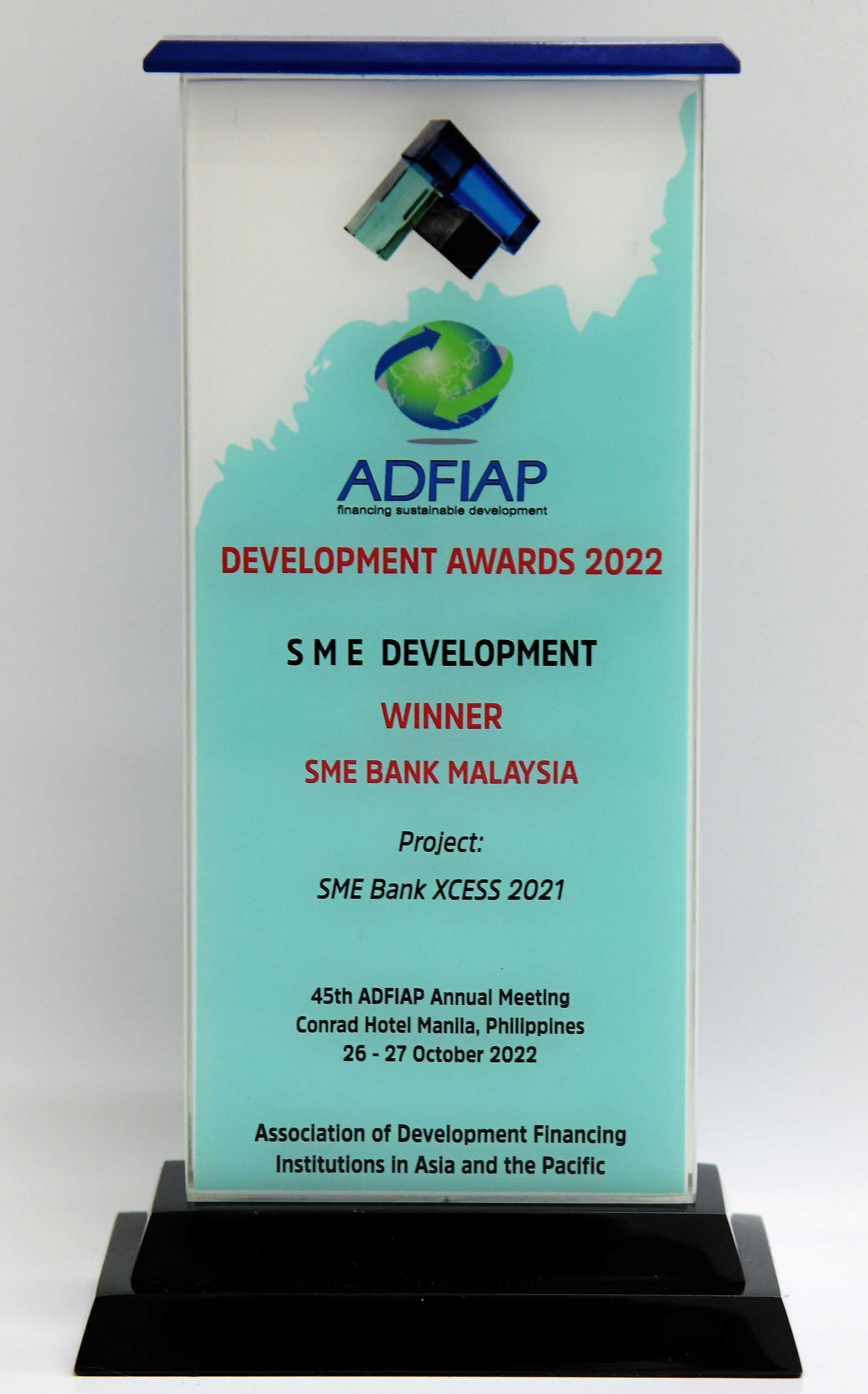 ADFIAP Awards 2022 - SME Bank Xcess 2021